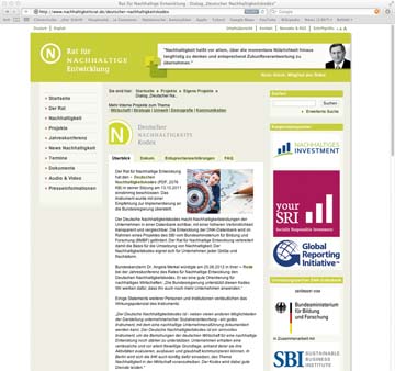 Screen Nachhaltigkeitskodex