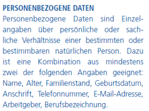 Info Personenbezogene Daten