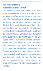 Hohenheimer Verständlichkeitsindex
