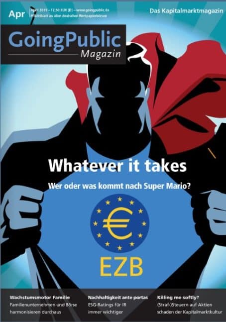 Public Magazin April 2019: Whatever it takes - Wer oder was kommt nach Super Mario?