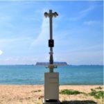 Brennstoffzelle auf Küste vor Meer