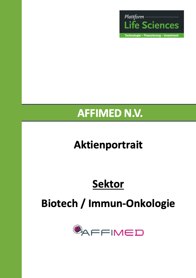 Cover zum Aktienportrait von Affimed N.V. bei der GoingPublic Media AG