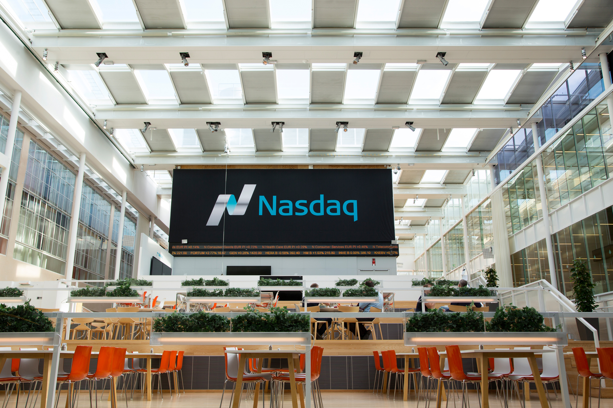 Nasdaq Nordic Börsenparkett. Foto: Urs Moesenfechtel