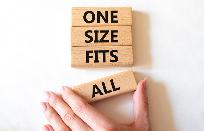 Symbolbild "One Size Fits All". Copyright: Natalia - stock.adobe.com