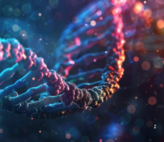 Molecular Health und Integrated DNA Technologies vereinbaren kommerzielle Partnerschaft Symbolbild. "Color gradient of human DNA molecule strands on colorful abstract background, Intricate helix structure of DNA with crystalline detail Generated with KI". Copyright: Anzhela - stock.adobe.com