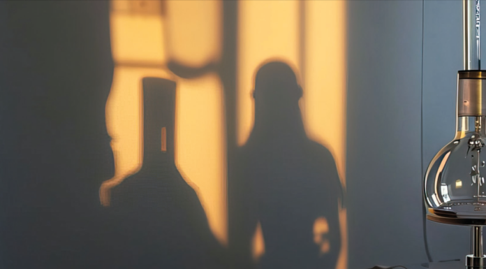 Symbolbild Schatten an der Wand / Biotech. Copyright: playground.com