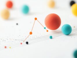 A scatter plot with a hand drawn illustration of a trend line, showcasing a scientific hypothesis. Copyright: MAY - stock.adobe.com