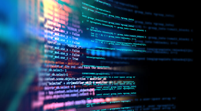 Symbolbild "Software" (Programming code abstract technology background of software developer and Computer script). Copyright: monsitj - stock.adobe.com