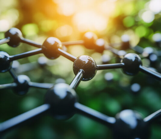 Symbolbild "Grüne Chemie". bio-based materials and green technology as sustainable alternatives for manufacturing, emphasizing innovation in organic compounds for eco-friendly solutions. Copyright: Your Hand Please - stock.adobe.com