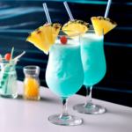 "Klassische" Curaçaos sind nicht blau. Doch bunt gefärbte Curaçaos bieten mehr Möglichkeiten der farblichen Gestaltung von Cocktails. Am bekanntesten und beliebtesten ist hier vor allem der blaue Curaçao Copyright Foto: Aquamondis
