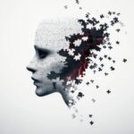 Exciva: 51 Mio. EUR Serie B für Therapie Alzheimer-bedingter Unruhe Symbolbild. Side profile of a jigsaw puzzle face with missing pieces and red light on white background. Copyright: stardadw007 - stock.adobe.com