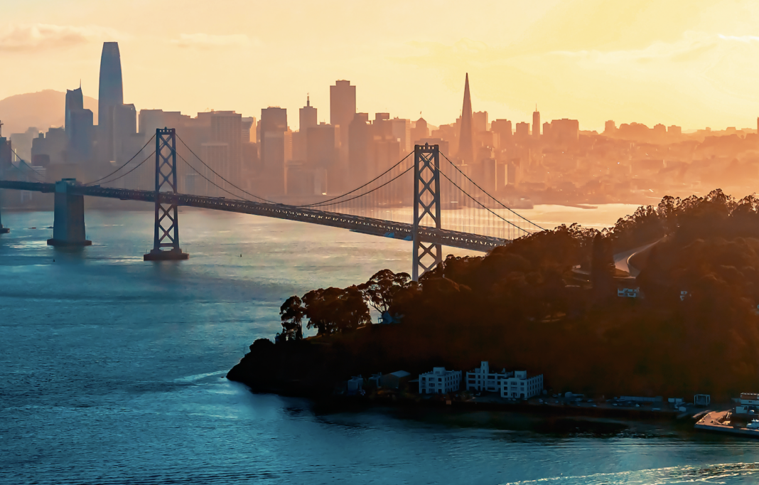 Bildschirmfoto 2026-01-29 um 16.59.55 Symbolbild. Aerial view of the Bay Bridge in San Francisco, CA. Copyright: Tierney - stock.adobe.com
