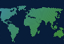 „Wir wollen den Industrien kein ‚Weiter-so‘ ermöglichen“ Symbolbild "Abstract world map with circle lines". Copyright: igor - stock.adobe.com