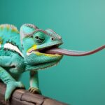 Proxygen erweitert Plattform: Von Proteinabbau zu breiterer Proximity-Strategie Symbolbild. A close-up photograph captures a green chameleon with its tongue out on a branch. Copyright: Akhi - stock.adobe.com