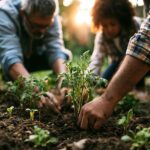 European Life Sciences Coalition: Europas Investoren richten den Blick nach Brüssel Symbolbild "Gartenarbeit". (Family planting a garden together in the soft light of dawn.) Copyright: Atifmurtaza - stock.adobe.com