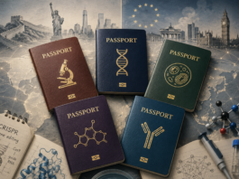 Symbolibild "Biotech-Passport". Created with AI