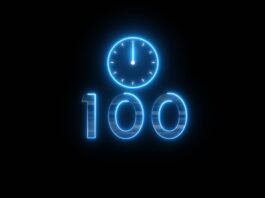 Teil 3: Die ersten 100 Tage einer Life-Science-Ausgründung Symbolbild. Neon countdown clock illustration. Time 100 days to go symbol. Copyright: Positive Thinking - stock.adobe.com