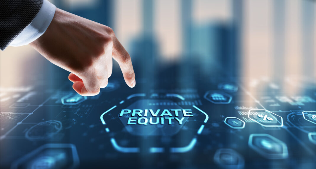 Private equity investment business concept. Technology Internet concept