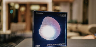 Die Strüngmann Award-Trophäe von 2025. Fotograf: Christian Back. Copyright: ATHOS KG