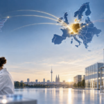 Biotechnologie im geopolitischen Re-Shoring Symbolbild. KI-Illustration: erstellt mit ChatGPT (OpenAI)